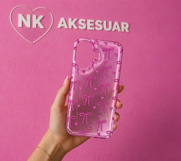 iPhone 17 Fiyonklu Pempe Kılıf