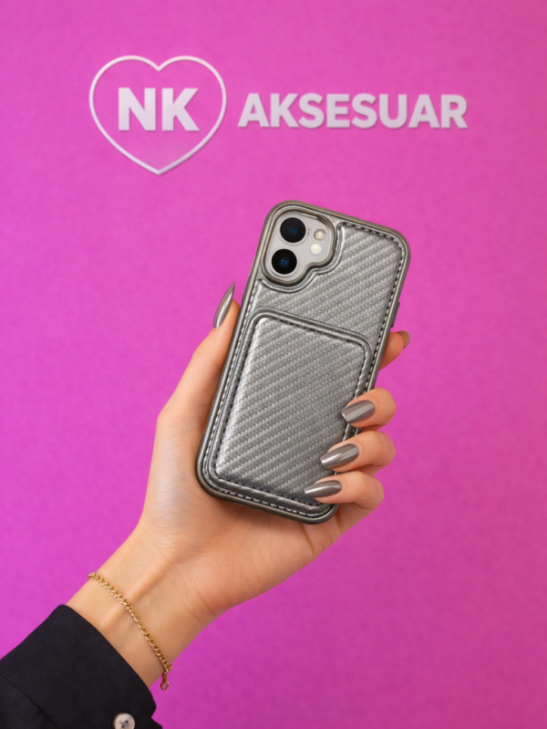 iPhone 16 Cüzdanlı Magcase - Natural Titanyum