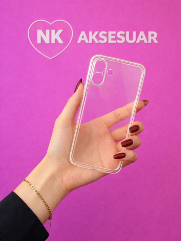 iPhone 16 Şeffaf Sararmaz Kılıf