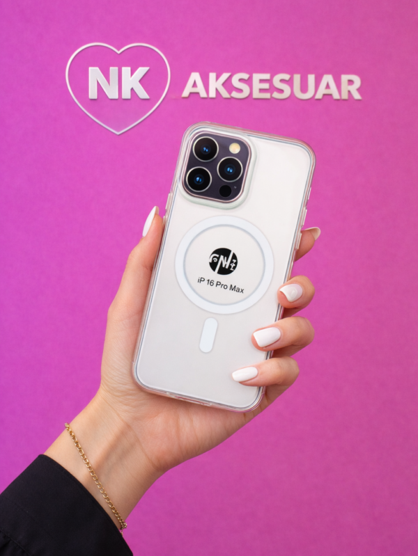 iP16 ProMax Şeffaf Magsafe Kılıf