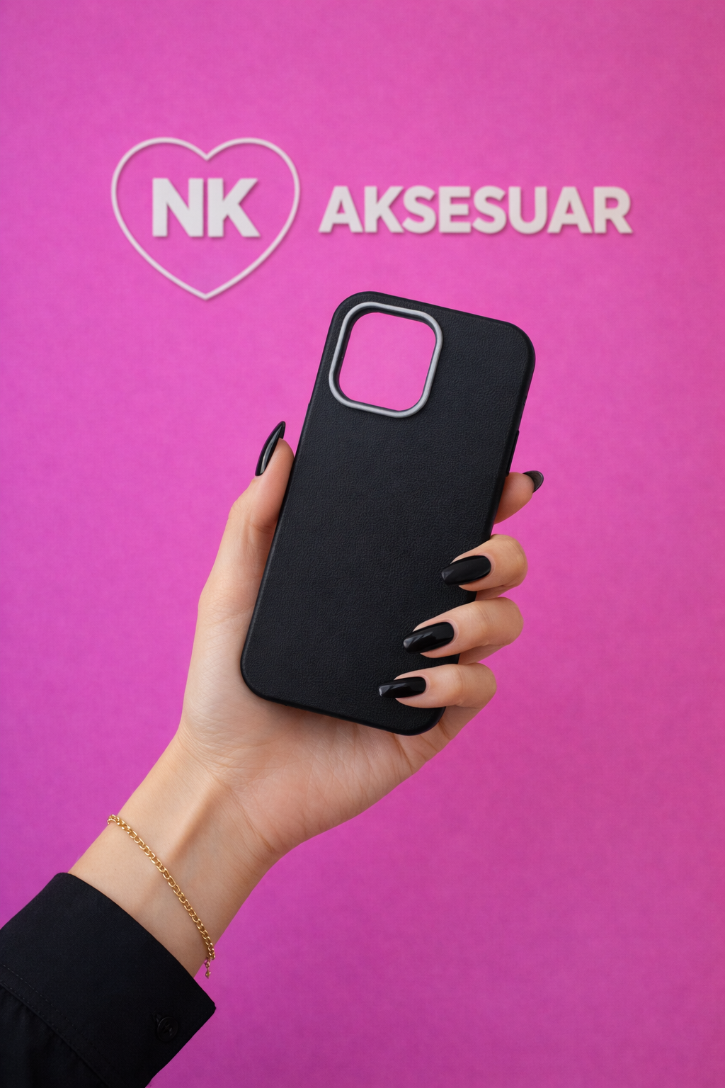 iPhone 16 Promax Kılıf-Siyah Renk